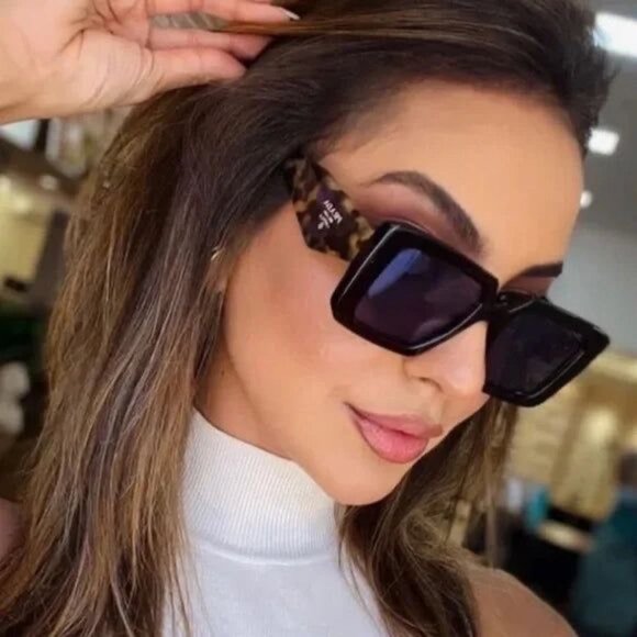 🕶️ New Prada PR23YSF 2AU05Q Sunglasses - Tortoise Frame, Violet Lenses - Picture 1 of 10